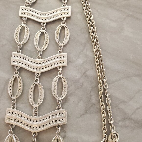 ✨ Stella and Dot Vintage Antique Boho Summer Iconic Kimberly Statement Necklace - Picture 11 of 15